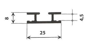 Marcaclacsistema PSE3 (profilo strutturale estruso 3).